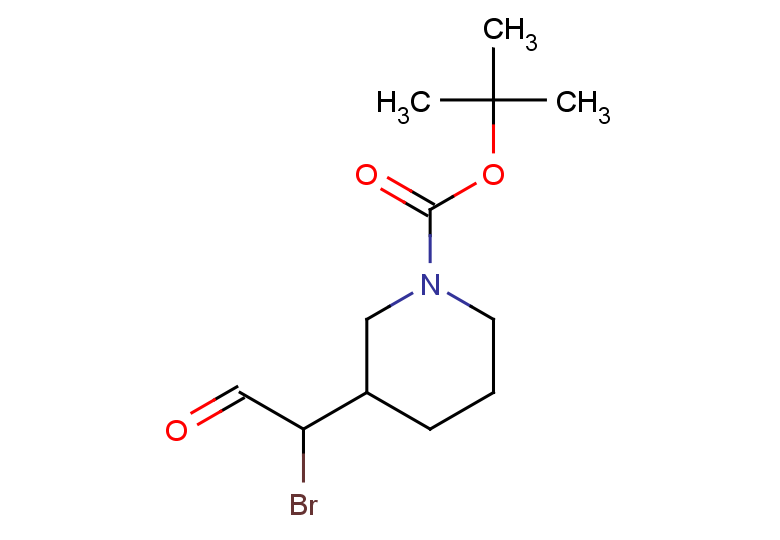 tert-butyl 3-(1-bromo-2-oxoethyl)piperidine-1-carboxylate