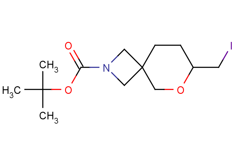 tert-butyl 7-(iodomethyl)-6-oxa-2-azaspiro[3.5]nonane-2-carboxylate