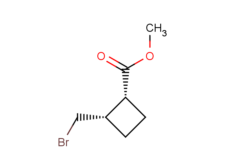 rac-methyl (1R,2S)-2-(bromomethyl)cyclobutane-1-carboxylate, cis