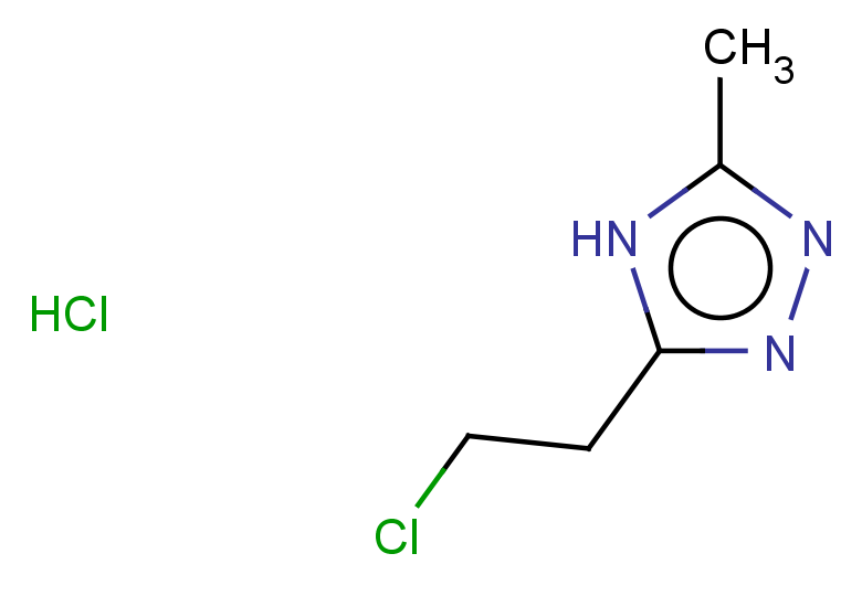 3-(2-chloroethyl)-5-methyl-4H-1,2,4-triazole hydrochloride