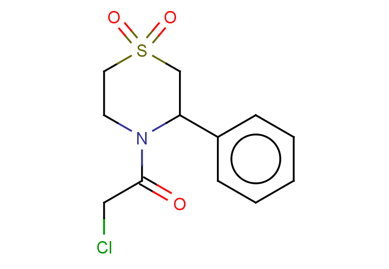 4-(2-chloroacetyl)-3-phenyl-1lambda6-thiomorpholine-1,1-dione