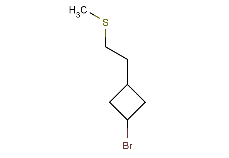 1-bromo-3-[2-(methylsulfanyl)ethyl]cyclobutane, Mixture of diastereomers