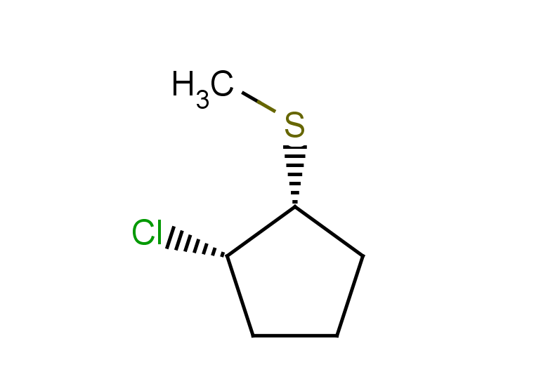 rac-(1R,2S)-1-chloro-2-(methylsulfanyl)cyclopentane, cis