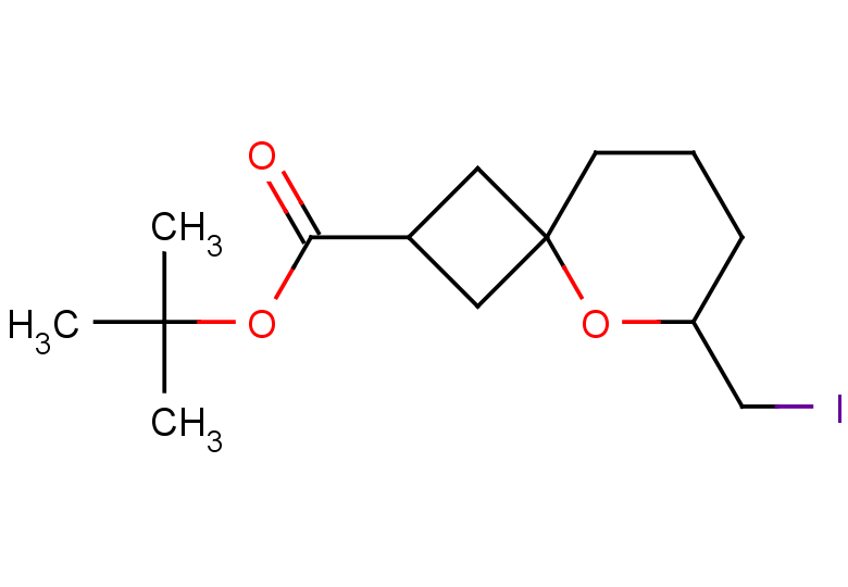 tert-butyl 6-(iodomethyl)-5-oxaspiro[3.5]nonane-2-carboxylate, Mixture of diastereomers