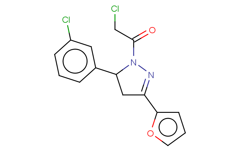 2-chloro-1-[5-(3-chlorophenyl)-3-(furan-2-yl)-4,5-dihydro-1H-pyrazol-1-yl]ethan-1-one
