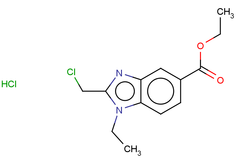 ethyl 2-(chloromethyl)-1-ethyl-1H-1,3-benzodiazole-5-carboxylate hydrochloride