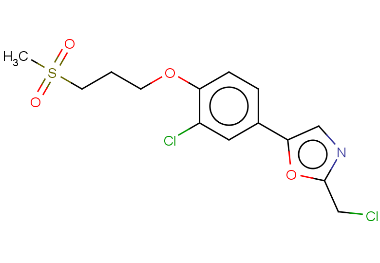 5-[3-chloro-4-(3-methanesulfonylpropoxy)phenyl]-2-(chloromethyl)-1,3-oxazole