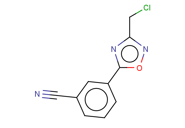 3-[3-(chloromethyl)-1,2,4-oxadiazol-5-yl]benzonitrile