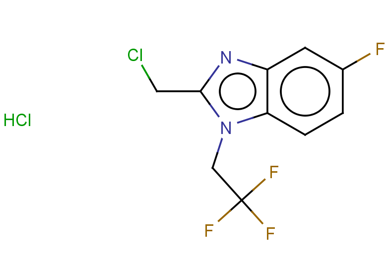2-(chloromethyl)-5-fluoro-1-(2,2,2-trifluoroethyl)-1H-1,3-benzodiazole hydrochloride