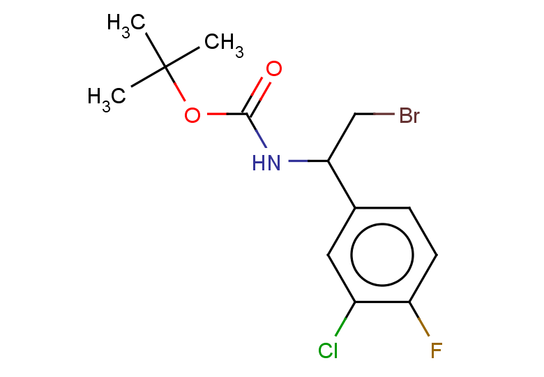 tert-butyl N-[2-bromo-1-(3-chloro-4-fluorophenyl)ethyl]carbamate