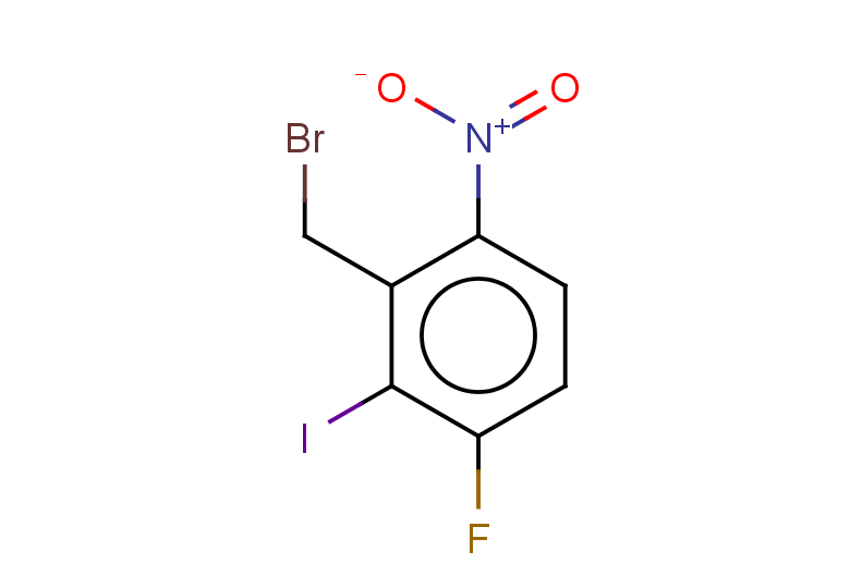 2-(bromomethyl)-4-fluoro-3-iodo-1-nitrobenzene