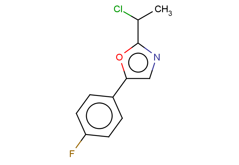 2-(1-chloroethyl)-5-(4-fluorophenyl)-1,3-oxazole