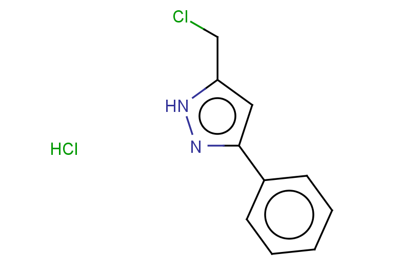 5-(chloromethyl)-3-phenyl-1H-pyrazole hydrochloride