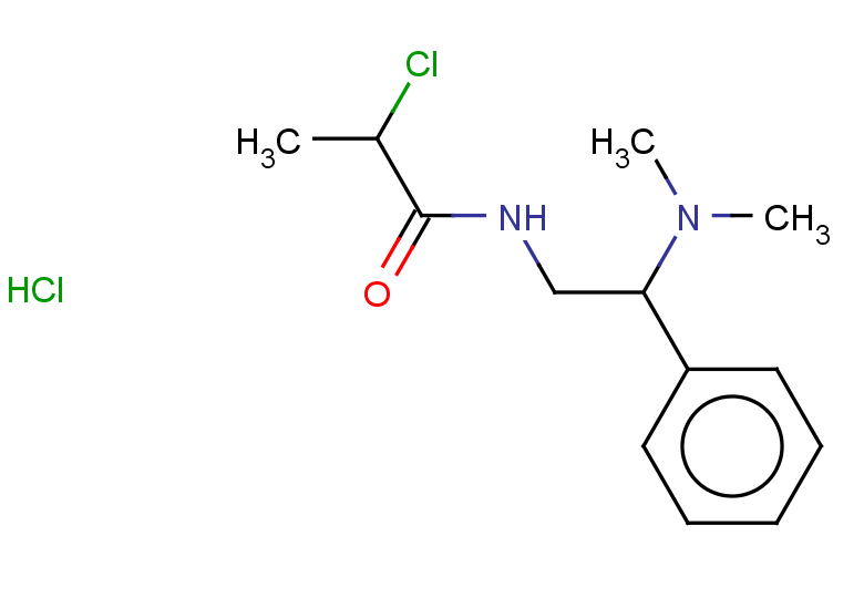 2-chloro-N-[2-(dimethylamino)-2-phenylethyl]propanamide hydrochloride