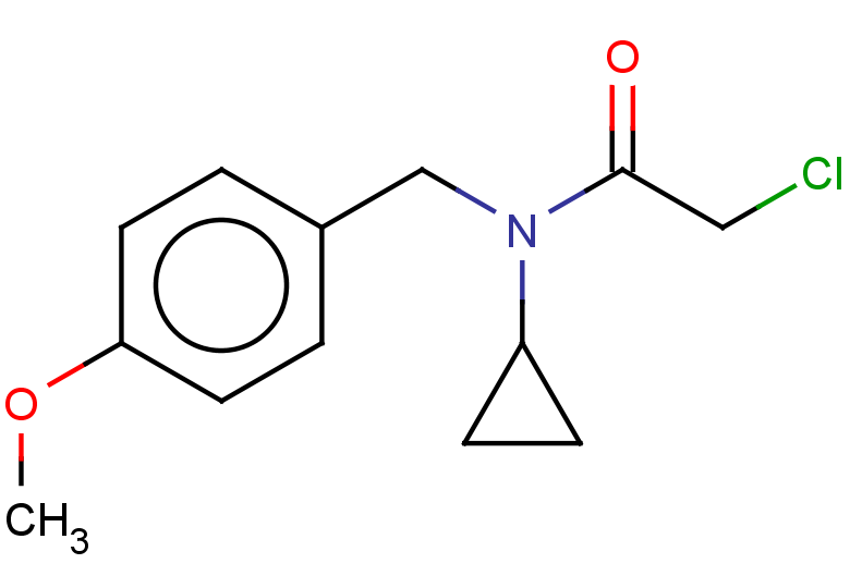 2-chloro-N-cyclopropyl-N-[(4-methoxyphenyl)methyl]acetamide
