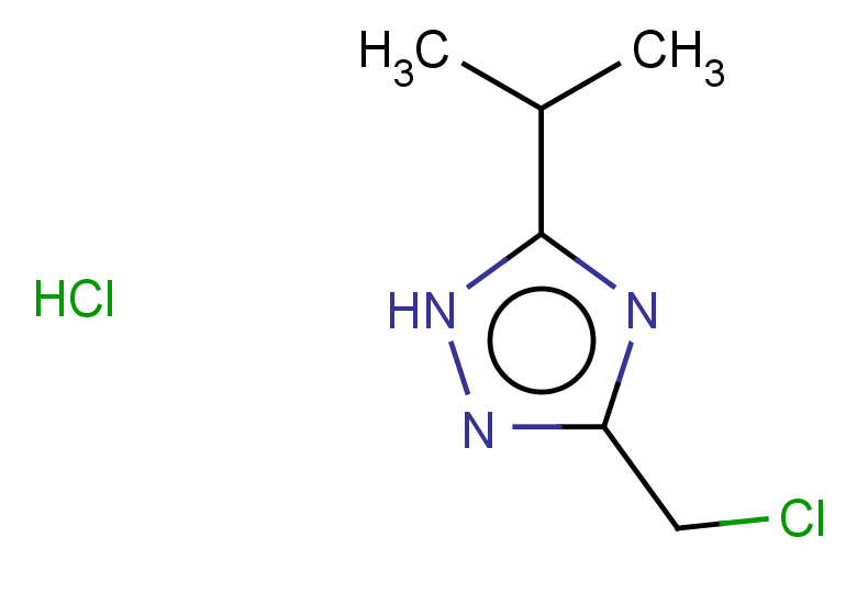3-(chloromethyl)-5-(propan-2-yl)-1H-1,2,4-triazole hydrochloride