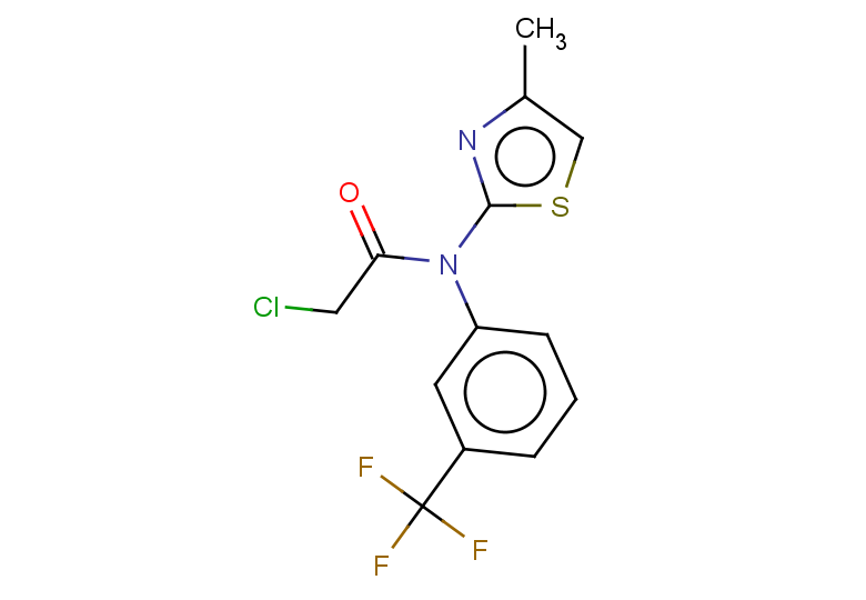2-chloro-N-(4-methyl-1,3-thiazol-2-yl)-N-[3-(trifluoromethyl)phenyl]acetamide