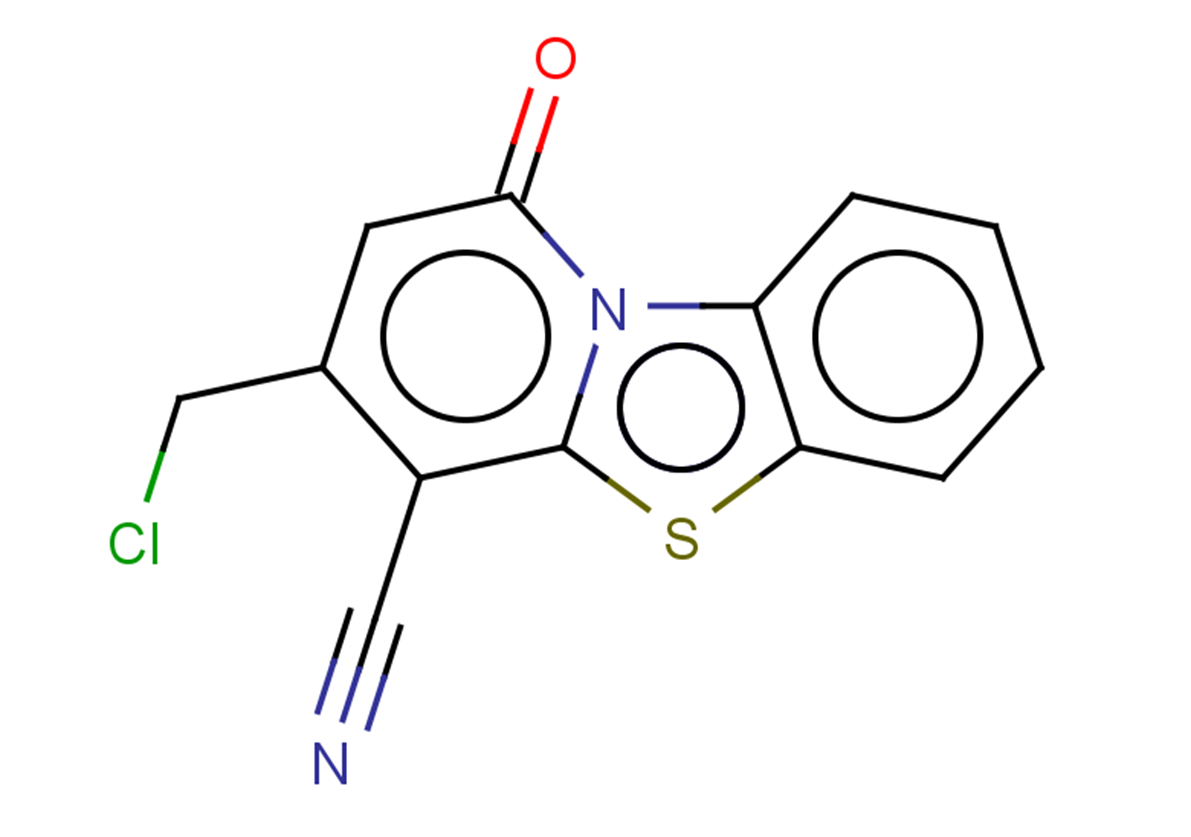 11-(chloromethyl)-13-oxo-8-thia-1-azatricyclo[7.4.0.0,2,7]trideca-2,4,6,9,11-pentaene-10-carbonitrile