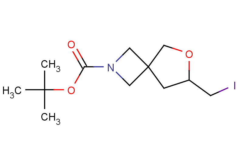 tert-butyl 7-(iodomethyl)-6-oxa-2-azaspiro[3.4]octane-2-carboxylate