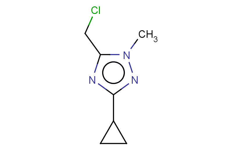5-(chloromethyl)-3-cyclopropyl-1-methyl-1H-1,2,4-triazole