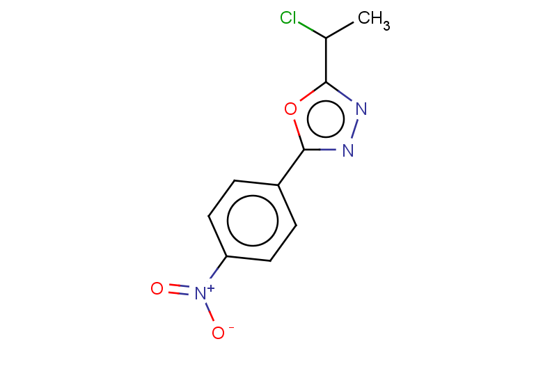 2-(1-chloroethyl)-5-(4-nitrophenyl)-1,3,4-oxadiazole