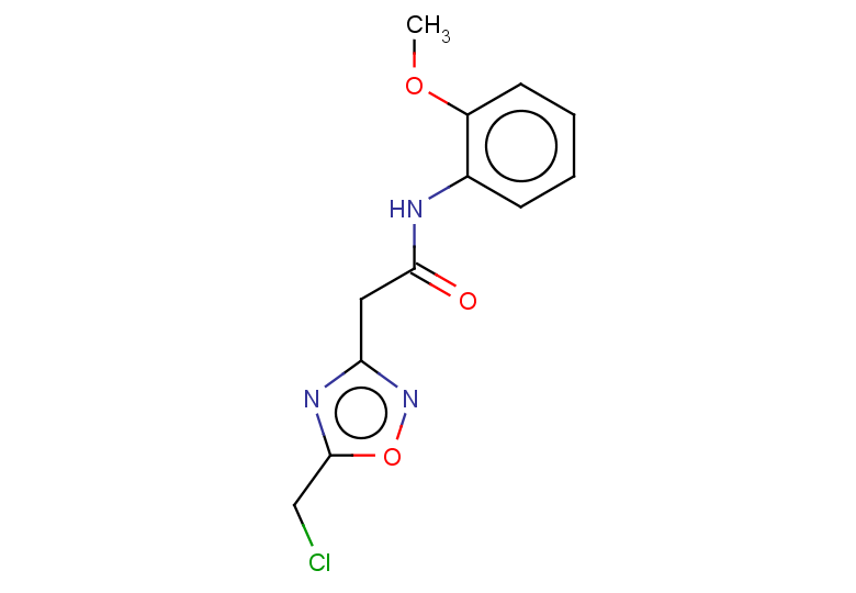2-[5-(chloromethyl)-1,2,4-oxadiazol-3-yl]-N-(2-methoxyphenyl)acetamide