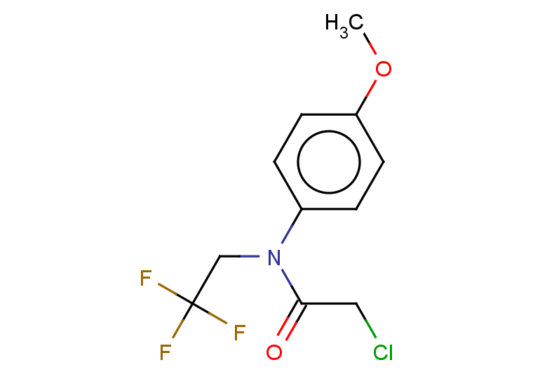 2-chloro-N-(4-methoxyphenyl)-N-(2,2,2-trifluoroethyl)acetamide