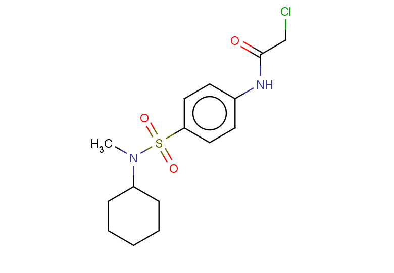 2-chloro-N-{4-[cyclohexyl(methyl)sulfamoyl]phenyl}acetamide