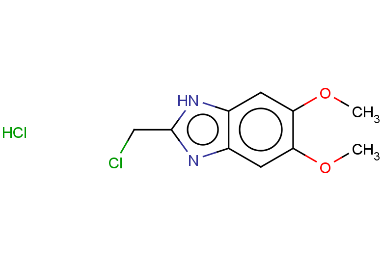2-(chloromethyl)-5,6-dimethoxy-1H-1,3-benzodiazole hydrochloride
