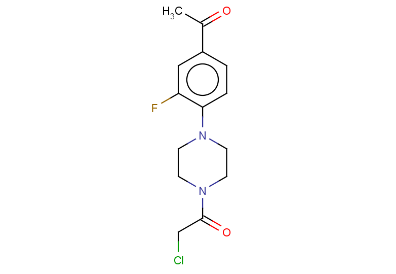 1-[4-(4-acetyl-2-fluorophenyl)piperazin-1-yl]-2-chloroethan-1-one