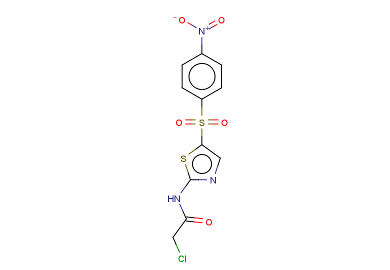 2-chloro-N-[5-(4-nitrobenzenesulfonyl)-1,3-thiazol-2-yl]acetamide