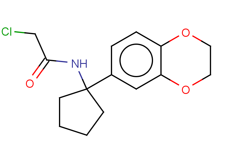 2-chloro-N-[1-(2,3-dihydro-1,4-benzodioxin-6-yl)cyclopentyl]acetamide