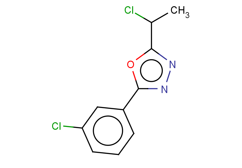 2-(1-chloroethyl)-5-(3-chlorophenyl)-1,3,4-oxadiazole