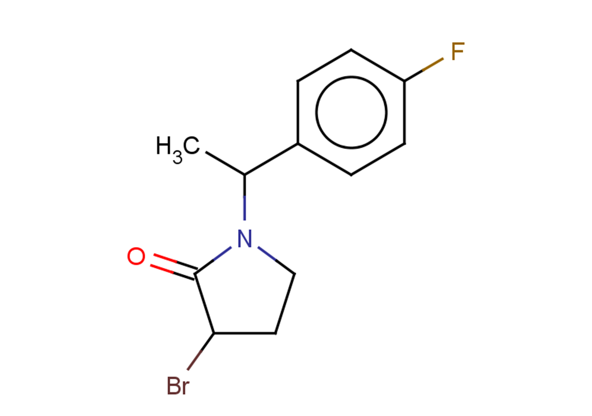 3-bromo-1-[1-(4-fluorophenyl)ethyl]pyrrolidin-2-one