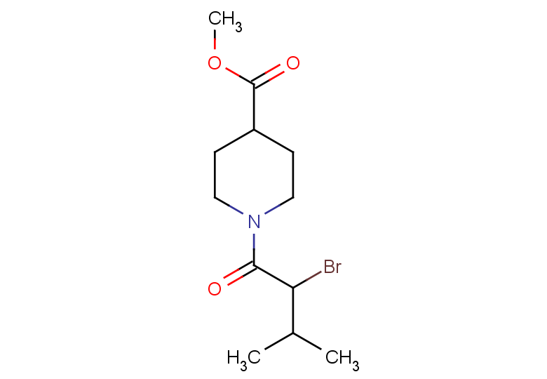 methyl 1-(2-bromo-3-methylbutanoyl)piperidine-4-carboxylate