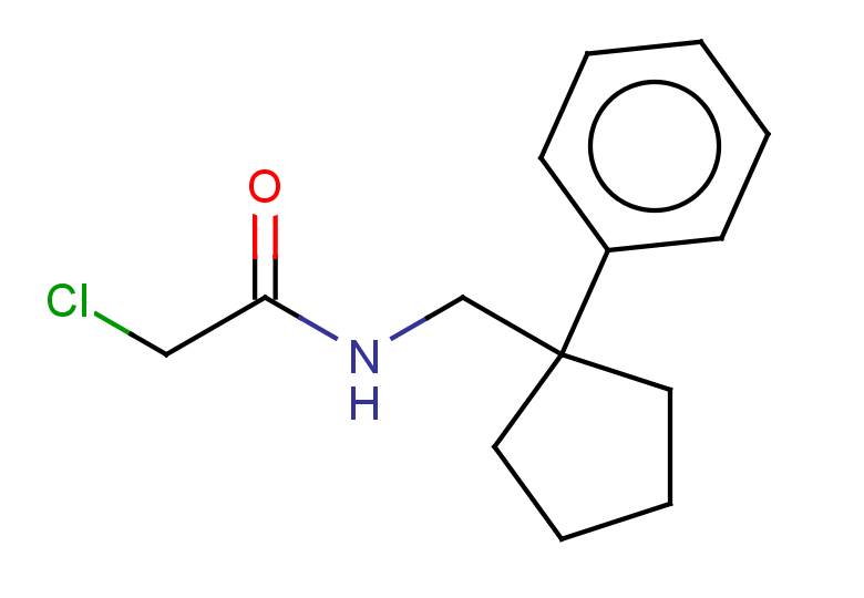 2-chloro-N-[(1-phenylcyclopentyl)methyl]acetamide