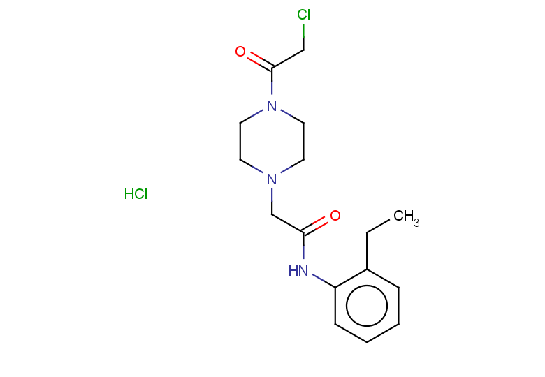 2-[4-(2-chloroacetyl)piperazin-1-yl]-N-(2-ethylphenyl)acetamide hydrochloride