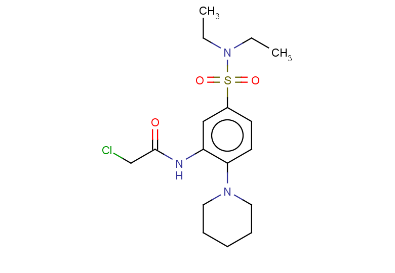 2-chloro-N-[5-(diethylsulfamoyl)-2-(piperidin-1-yl)phenyl]acetamide