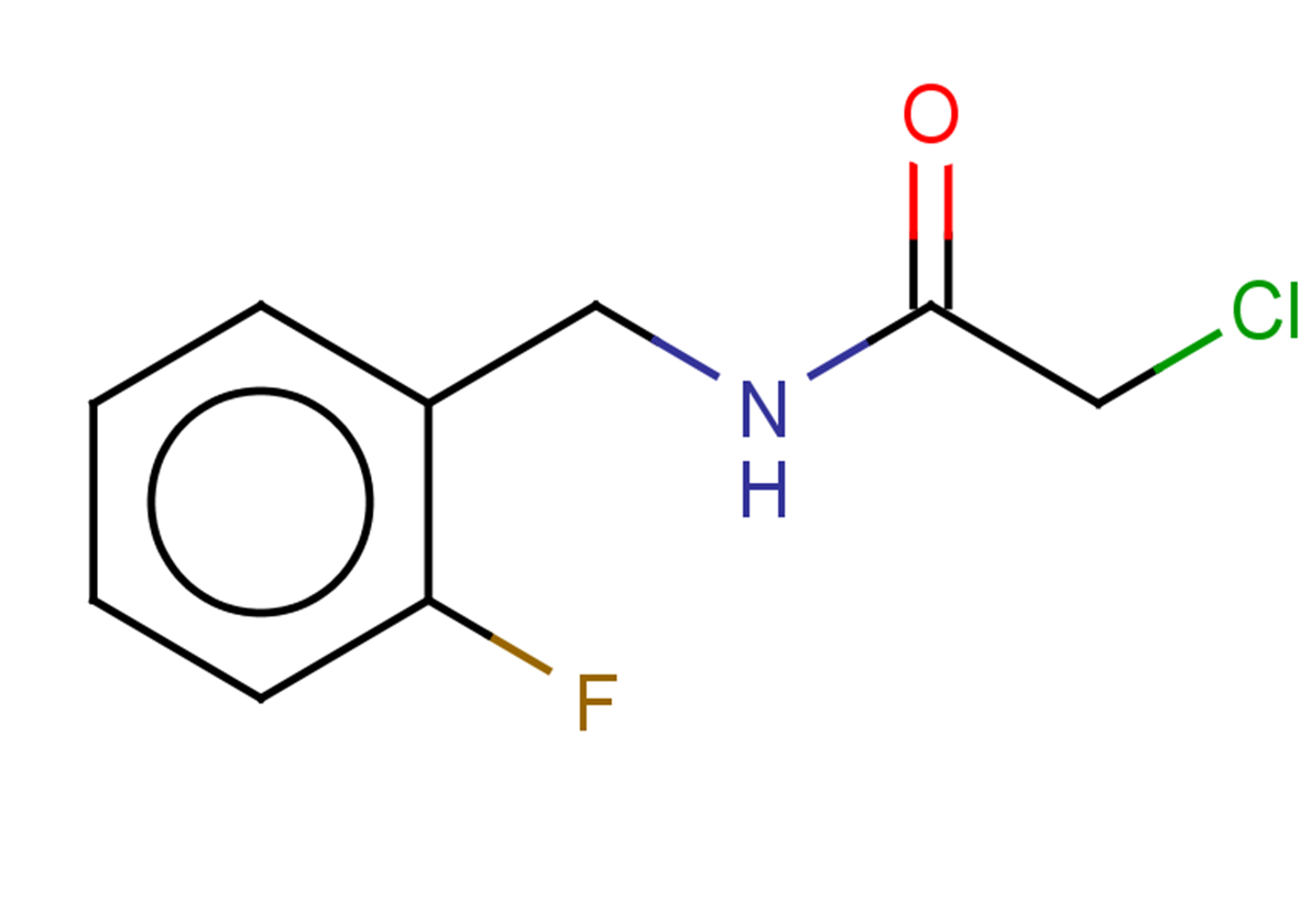 2-chloro-N-[(2-fluorophenyl)methyl]acetamide