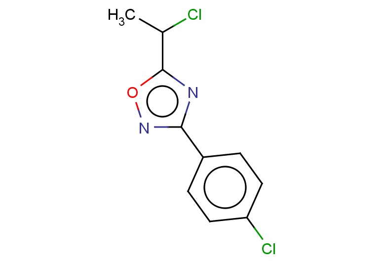 5-(1-chloroethyl)-3-(4-chlorophenyl)-1,2,4-oxadiazole