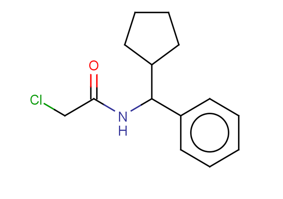 2-chloro-N-[cyclopentyl(phenyl)methyl]acetamide