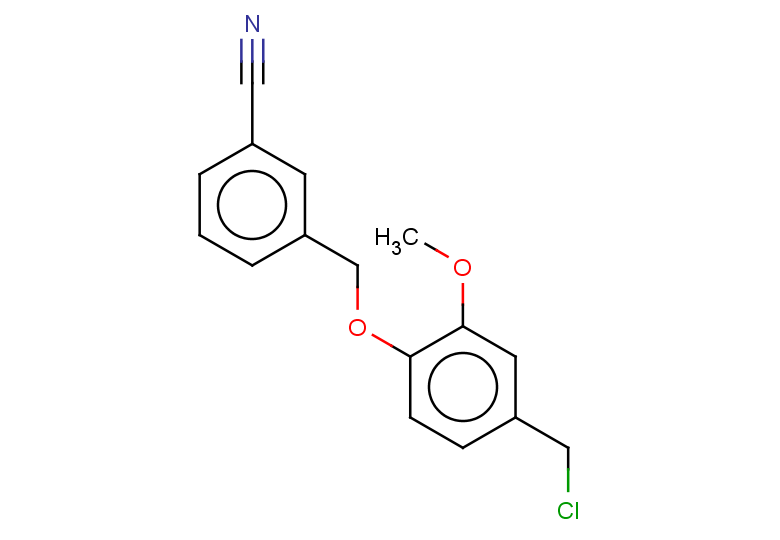 3-[4-(chloromethyl)-2-methoxyphenoxymethyl]benzonitrile