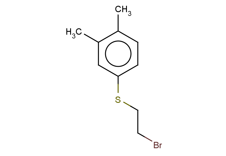 4-[(2-bromoethyl)sulfanyl]-1,2-dimethylbenzene