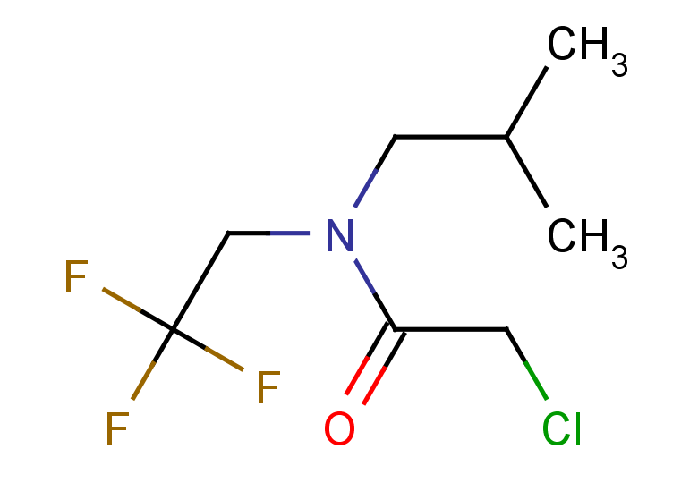 2-chloro-N-(2-methylpropyl)-N-(2,2,2-trifluoroethyl)acetamide
