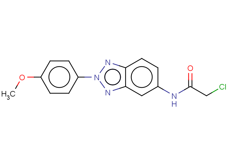 2-chloro-N-[2-(4-methoxyphenyl)-2H-1,2,3-benzotriazol-5-yl]acetamide