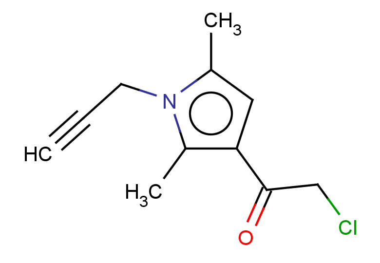 2-chloro-1-[2,5-dimethyl-1-(prop-2-yn-1-yl)-1H-pyrrol-3-yl]ethan-1-one