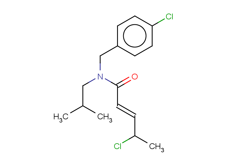 (2E)-4-chloro-N-[(4-chlorophenyl)methyl]-N-(2-methylpropyl)pent-2-enamide