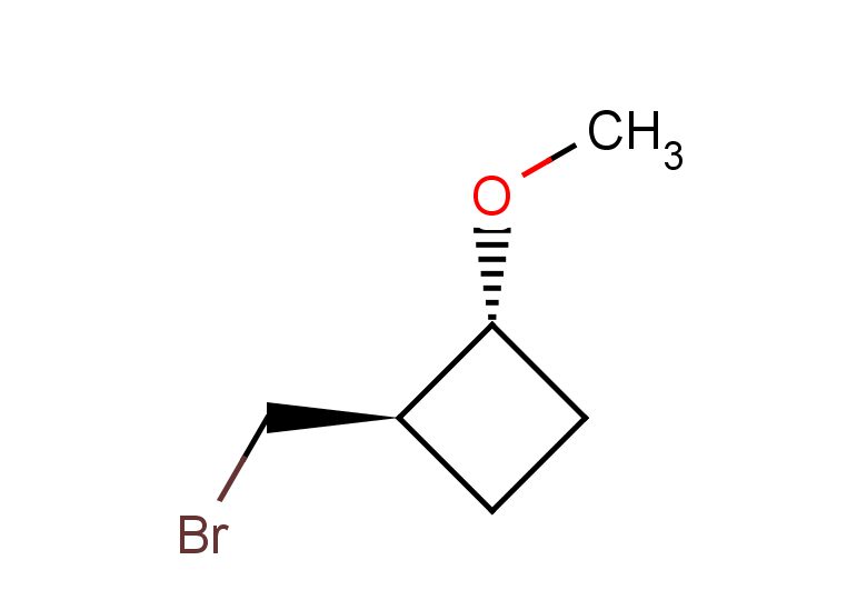 rac-(1R,2R)-1-(bromomethyl)-2-methoxycyclobutane, trans
