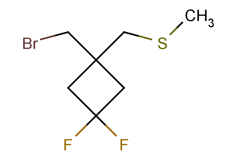 1-(bromomethyl)-3,3-difluoro-1-[(methylsulfanyl)methyl]cyclobutane