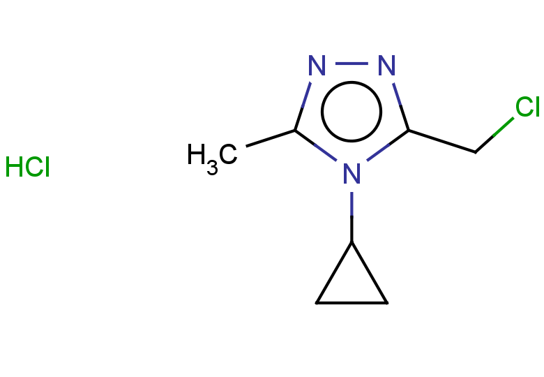 3-(chloromethyl)-4-cyclopropyl-5-methyl-4H-1,2,4-triazole hydrochloride